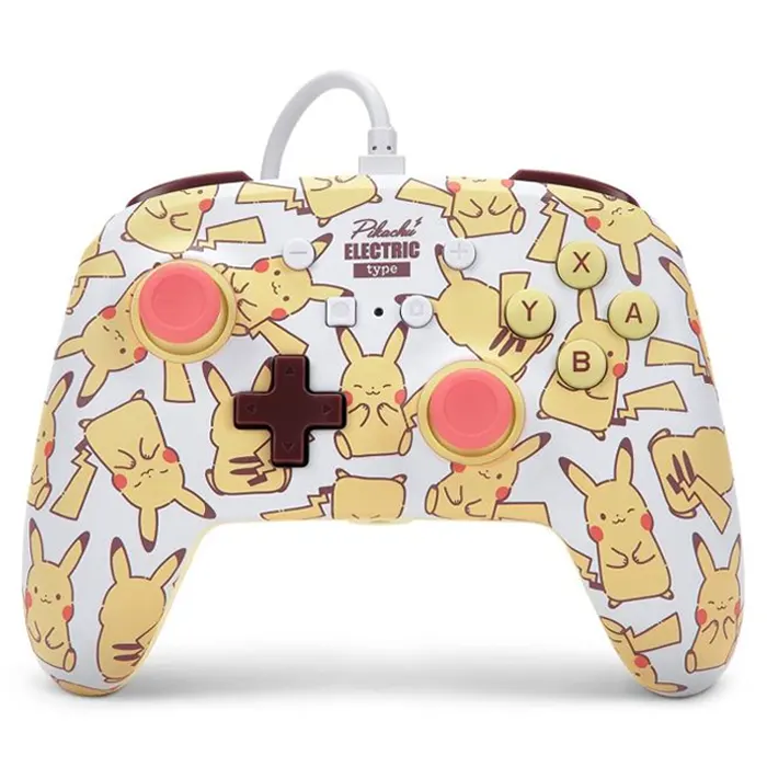 PowerA Nintendo Switch Enhanced Wired Controller - Pikachu Blush-0