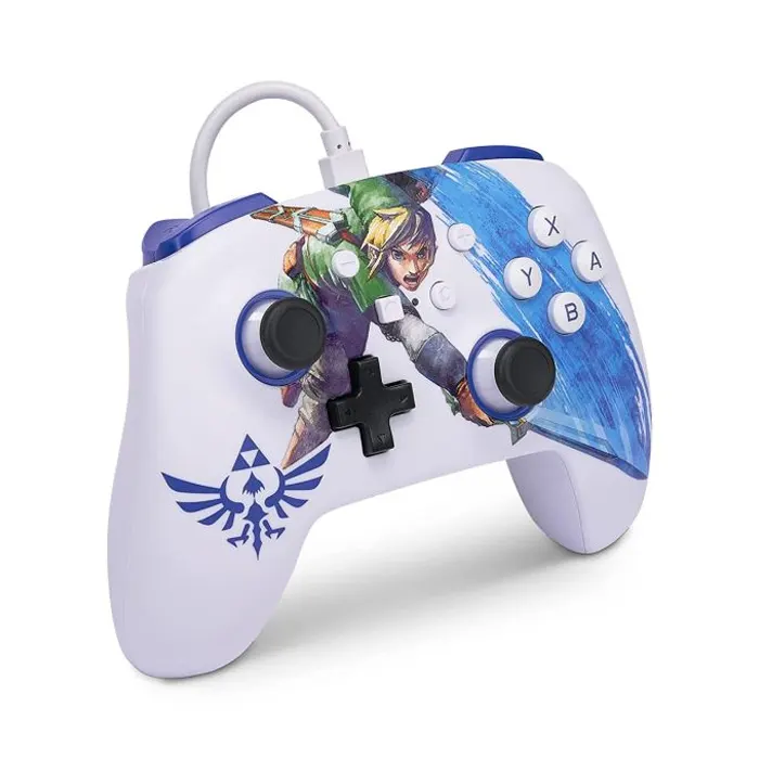 PowerA Nintendo Switch Enhanced Wired Controller - Master Sword Attack Zelda Link-thumbnail PowerA Nintendo Switch Enhanced Wired Controller - Master Sword Attack Zelda Link-thumbnail