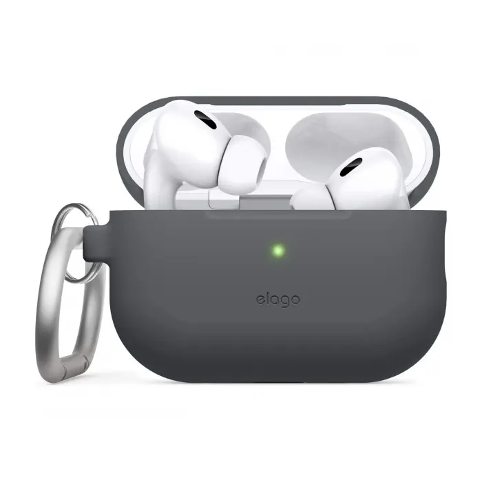 Elago AirPods Pro 2Gen Silicone Hang Case - Dark Gray-thumbnail Elago AirPods Pro 2Gen Silicone Hang Case - Dark Gray-thumbnail