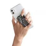 HANDLstick Animal Collection Smartphone Grip And Stand - Snakeskin (Black and White)-85406