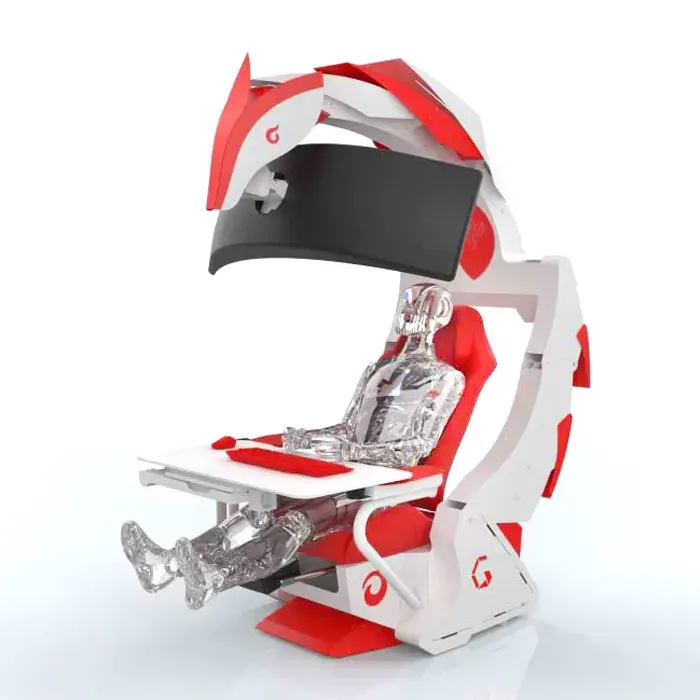 INGREM G1-2022  Gaming Chair - White/Red-88258 INGREM G1-2022 Gaming Chair - White/Red-88258