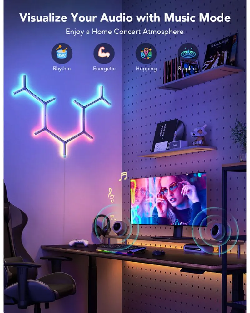 Govee Glide RGBIC Y Lights - 7 Pack-88341 Govee Glide RGBIC Y Lights - 7 Pack-88341