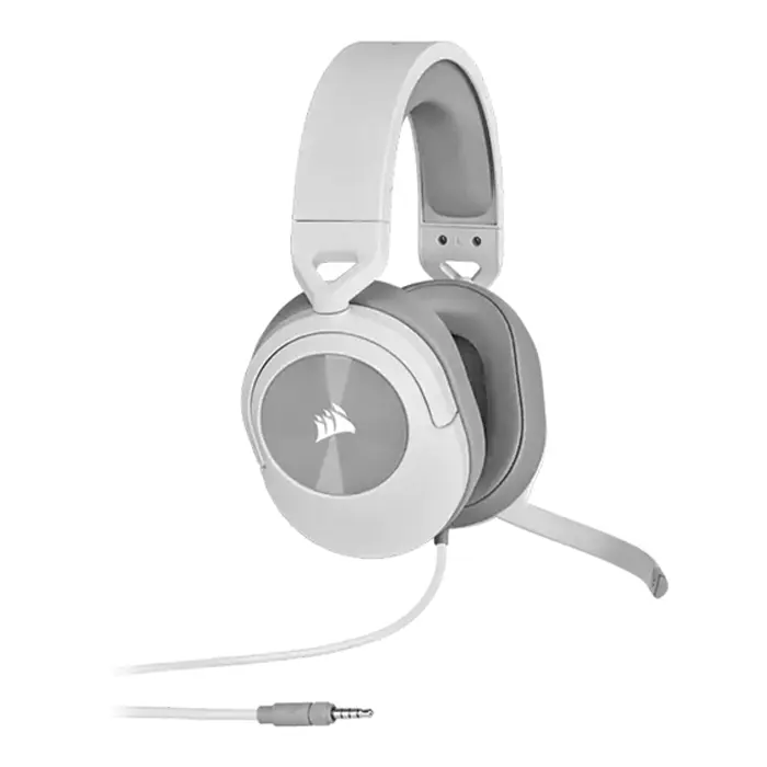 CORSAIR HS55 SURROUND Wired Gaming Headset — White (CA-9011266-NA)-0