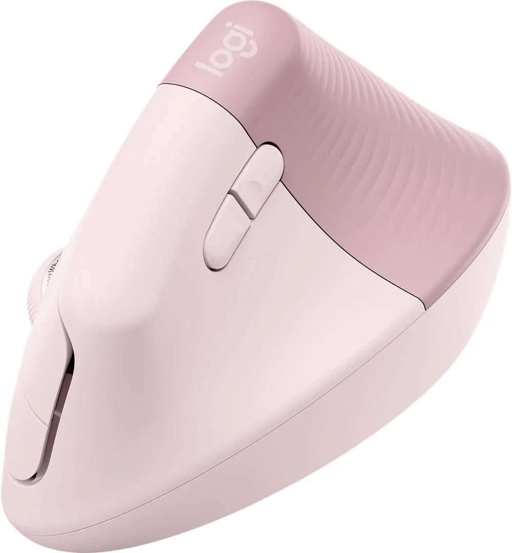 Logitech Lift Vertical Ergonomic Mouse - Pink (Rose)-89999 Logitech Lift Vertical Ergonomic Mouse - Pink (Rose)-89999