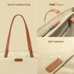 Tomtoc A53 Lady Laptop Tote Bag For Macbook Pro 16-Inch - Khaki-90171