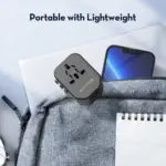 RAVPower 20W Travel Charger with 2 USB Ports and 1 Type-C Port - Black-90224