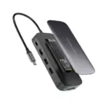 Powerology 512GB USB-C Hub & SSD Drive All-In-One Connectivity Storage - PD 100W - Grey-90375