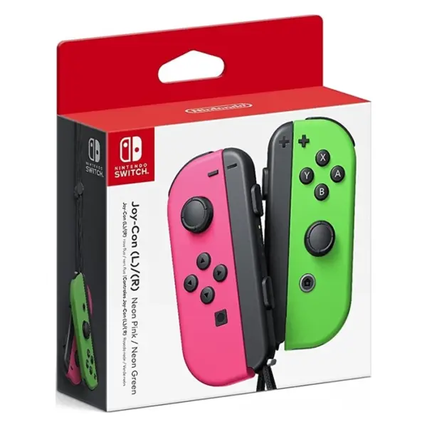 Nintendo Switch Joy-Cons - Neon Pink & Neon Green-0
