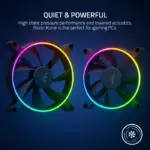 Razer Kunai Chroma 120mm ARGB Hydraulic Case Fan Black - 3 Fan-93569