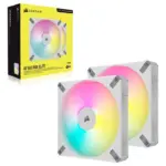 Corsair iCUE AF140 RGB ELITE 140mm PWM Dual Fan Kit - White-93139