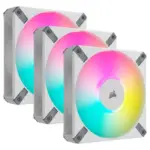Corsair iCUE AF120 RGB ELITE 120mm PWM Triple Fan Kit - White-0