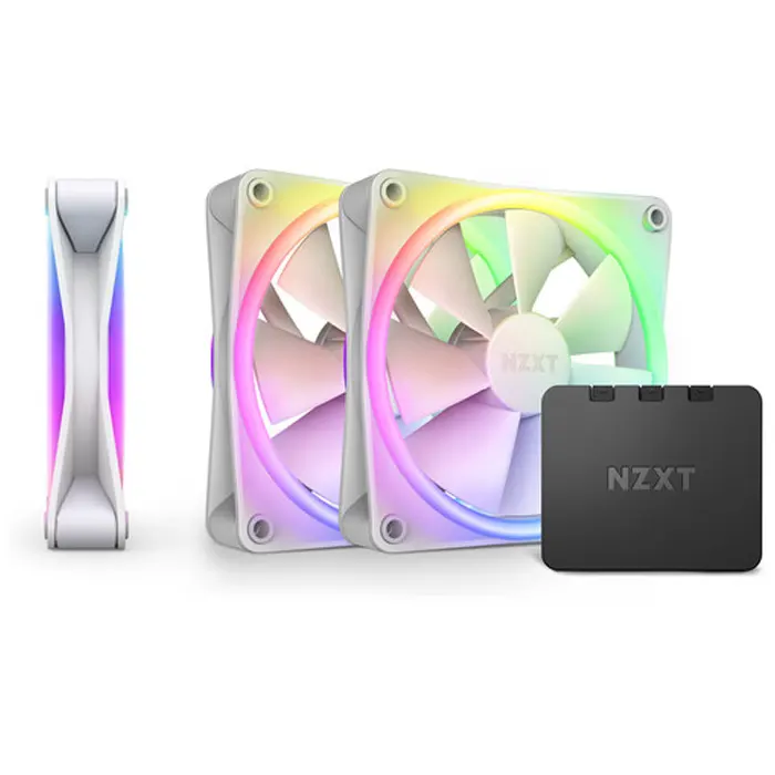 NZXT F120 RGB DUO 120mm Triple pack Case Fan - White-0