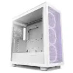 NZXT H7 Flow RGB Edition ATX Mid Tower Case - White (2023) -0