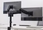GAMEON Pole-Mounted Dual Monitor Arm - Black (17" - 32")-91304