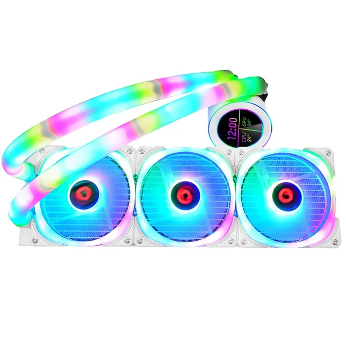 GAMEON - KRAKEN N360 LCD Display Liquid CPU Cooler 360mm With ARGB Tube - White-thumbnail GAMEON - KRAKEN N360 LCD Display Liquid CPU Cooler 360mm With ARGB Tube - White-thumbnail