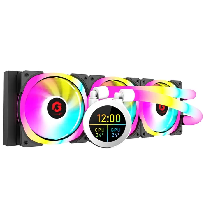 GAMEON - KRAKEN N360 LCD Display Liquid CPU Cooler 360mm With ARGB Tube - Black-0