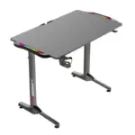 Twisted Minds T Shaped Carbon Fiber Texture RGB Gaming Desk - (Dimension:110 cm x 60 cm x 75 cm)-0