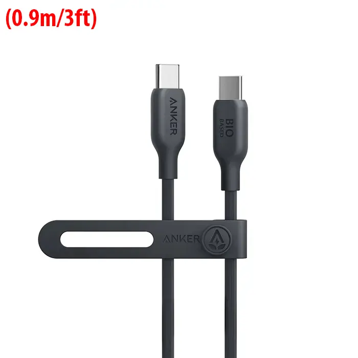 Anker 544 USB-C to USB-C Cable 140W (Bio-Based 3ft) - Black-0