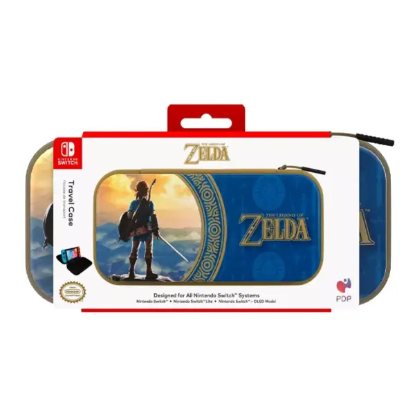 PDP: Nintendo Switch - Lite & OLED Model Travel Case (All Console) - Zelda (Hyrule Blue)-0