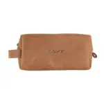 Kavy Leather Pouch Bag (Brown)-0