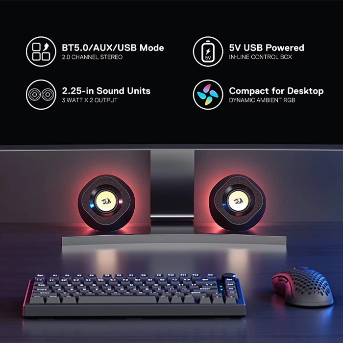 Redragon Kaidas Gs590 Rgb Speaker Gaming-94696 Redragon Kaidas Gs590 Rgb Speaker Gaming-94696