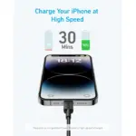 Anker 322 Usb-c To Lightning Cable Braided (0.9m/3ft) -Black-95459
