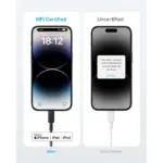 Anker 322 Usb-c To Lightning Cable Braided (0.9m/3ft) -Black-95460