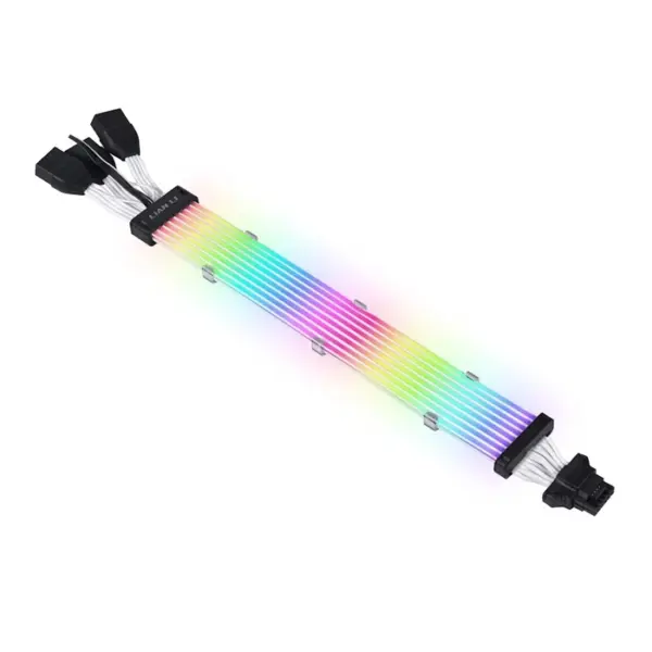 LIAN LI STRIMER PLUS V2 12+4 to 3x8-Pin, 8 Light Guides Addressable RGB Extension Cable-0