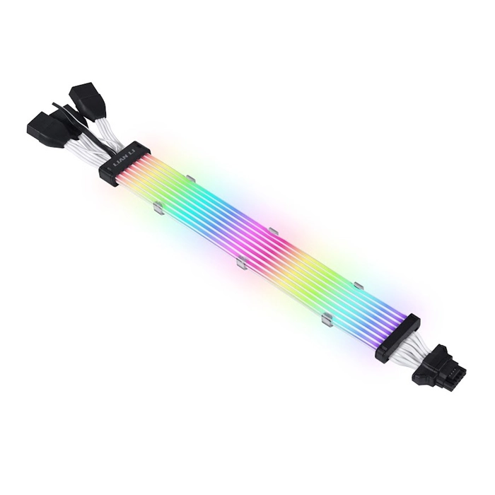 LIAN LI STRIMER PLUS V2 12+4 to 3x8-Pin, 8 Light Guides Addressable RGB Extension Cable-0 LIAN LI STRIMER PLUS V2 12+4 to 3x8-Pin, 8 Light Guides Addressable RGB Extension Cable-0