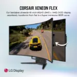 Corsair Xeneon Flex 45 Inch OLED WQHD 240Hz Bendable Gaming Monitor 33743-95823