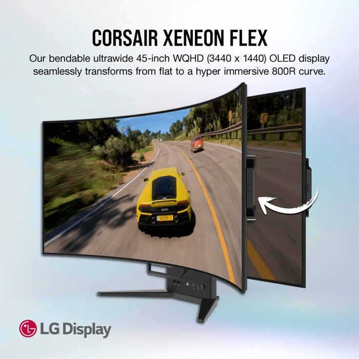 Corsair Xeneon Flex 45 Inch OLED WQHD 240Hz Bendable Gaming Monitor 33743-95823 Corsair Xeneon Flex 45 Inch OLED WQHD 240Hz Bendable Gaming Monitor 33743-95823