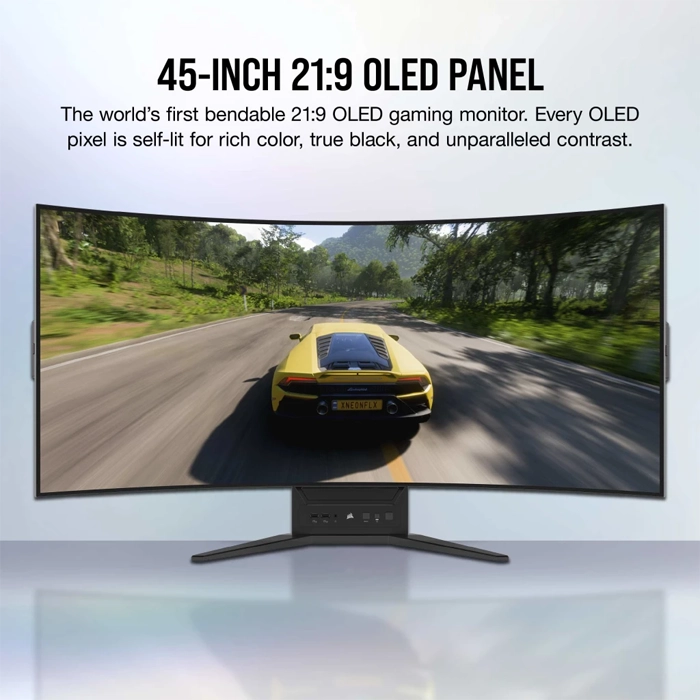 Corsair Xeneon Flex 45 Inch OLED WQHD 240Hz Bendable Gaming Monitor 33743-95824 Corsair Xeneon Flex 45 Inch OLED WQHD 240Hz Bendable Gaming Monitor 33743-95824
