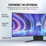 Corsair Xeneon Flex 45 Inch OLED WQHD 240Hz Bendable Gaming Monitor 33743-95826