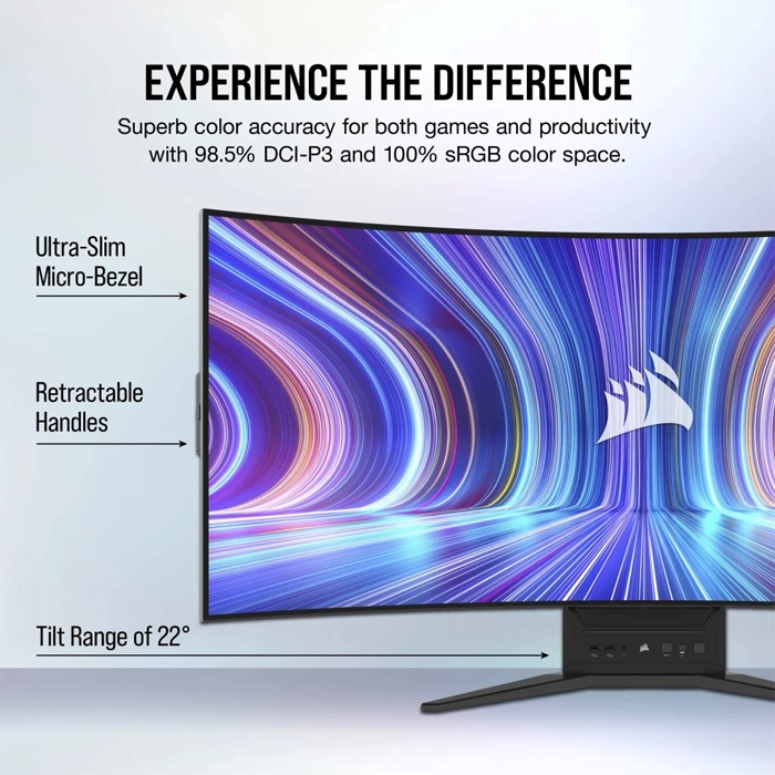 Corsair Xeneon Flex 45 Inch OLED WQHD 240Hz Bendable Gaming Monitor 33743-95826 Corsair Xeneon Flex 45 Inch OLED WQHD 240Hz Bendable Gaming Monitor 33743-95826