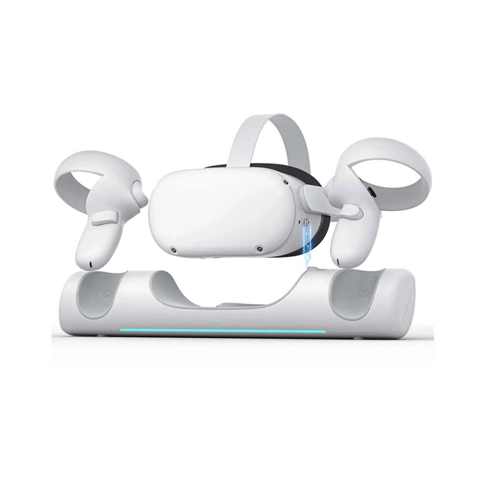 Blupebble Elite Charging Station for Meta Quest 2 - White-0