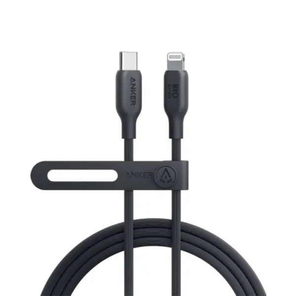 Anker 542 USB-C to Lightning Cable (Bio-Based) (0.9m/3ft) - Black-0