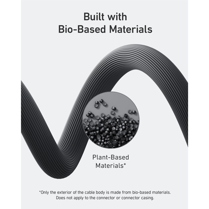 Anker 542 USB-C to Lightning Cable (Bio-Based) (0.9m/3ft) - Black-97983 Anker 542 USB-C to Lightning Cable (Bio-Based) (0.9m/3ft) - Black-97983