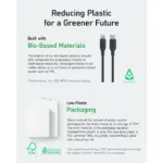 Anker 542 USB-C to Lightning Cable (Bio-Based) (0.9m/3ft) - Black-97987