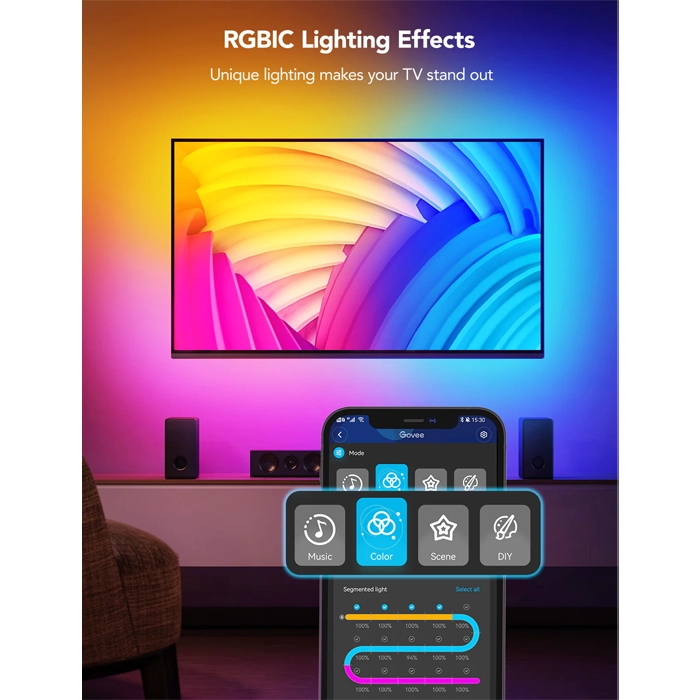 Govee RGBIC Neon TV Backlight-98896 Govee RGBIC Neon TV Backlight-98896