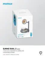 Momax Q.MAG Dual 2 Dual Magnetic Wireless Charging Stand-98677