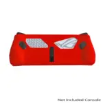 Asus Rog Ally Full-body Silicon Protector Case With Stand - Red-thumbnail