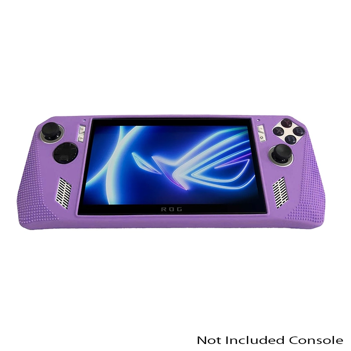 Asus Rog Ally Full-body Silicon Protector Case With Stand - Purple-0