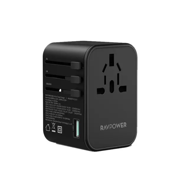 Ravpower RP-PC1034 Pd Pioneer 65 Watts 3-Port Travel Charger-0