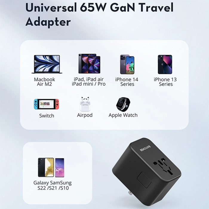 Ravpower RP-PC1034 Pd Pioneer 65 Watts 3-Port Travel Charger-99855 Ravpower RP-PC1034 Pd Pioneer 65 Watts 3-Port Travel Charger-99855