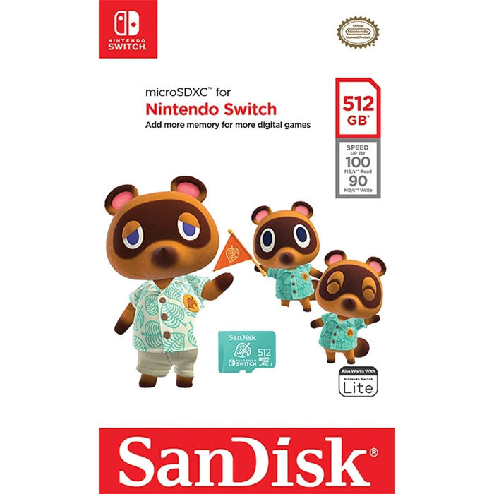 Sandisk 512gb Microsdxc For Nintendo Switch & More Digital Games-99900 Sandisk 512gb Microsdxc For Nintendo Switch & More Digital Games-99900