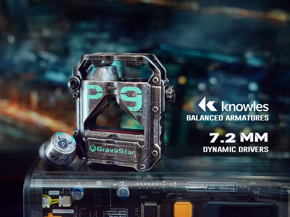 Gravastar Sirius Pro P9 TWS Earbuds - War Damage Gray-100117