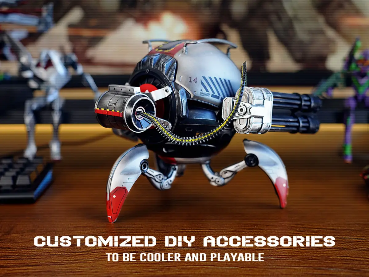 GravaStar Mars Pro Bluetooth 5.0 Speaker with Bass Boost and Stereo Sound - Special Edition Shark 14 Metallic Gray-100183