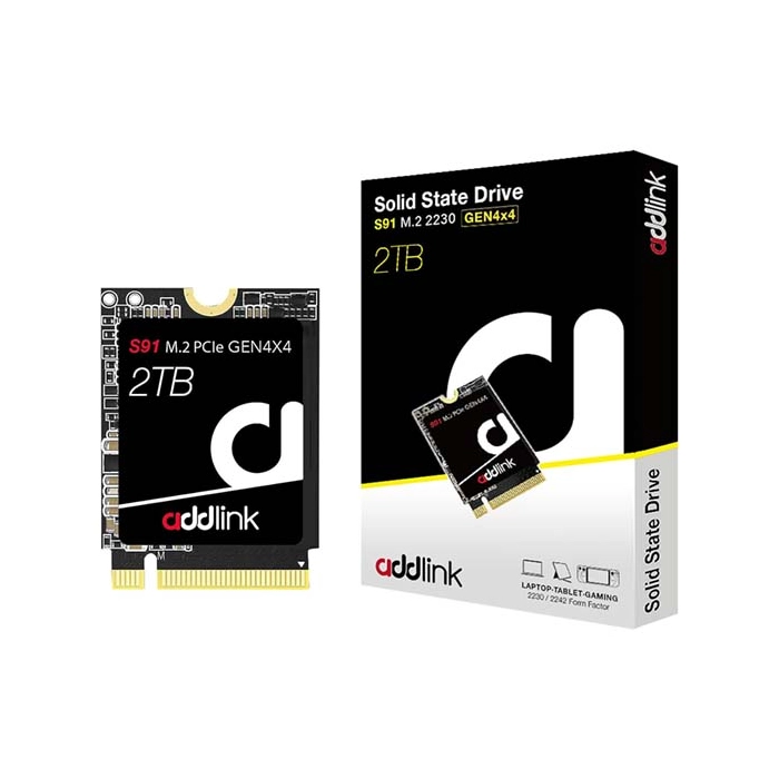 Addlink S91 M.2 2230 Pcie Gen4x4 Nvme 3d Nand Internal Ssd - 2tb - ad2TBS91M2P-100608 Addlink S91 M.2 2230 Pcie Gen4x4 Nvme 3d Nand Internal Ssd - 2tb - ad2TBS91M2P-100608