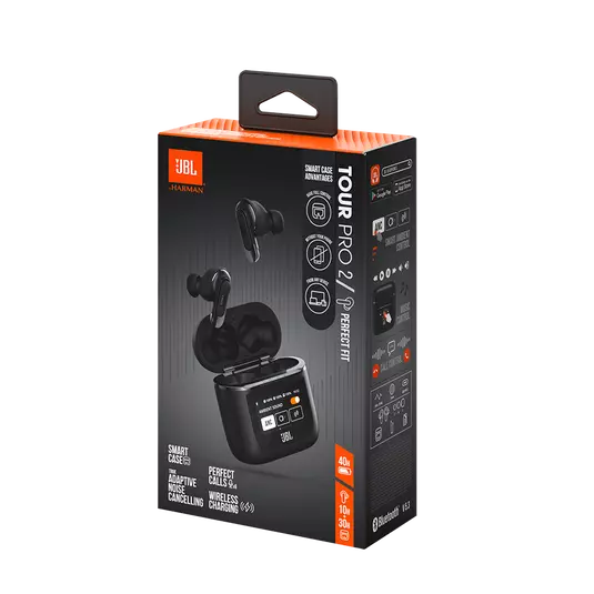 Jbl Tour Pro 2 True Wireless Noise Cancelling Earbuds Small - Black-100628 Jbl Tour Pro 2 True Wireless Noise Cancelling Earbuds Small - Black-100628