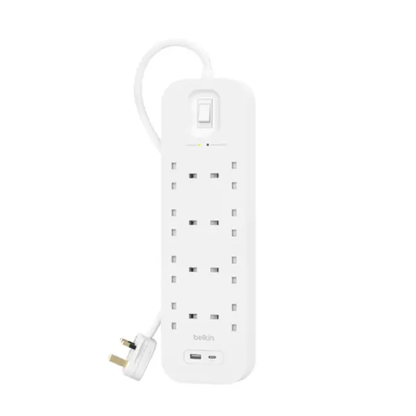 Belkin Connect Surge Protector With Usb-c And Usb-a Ports (8 Outlet With 1 Usb-c & 1 Usb-a)-0